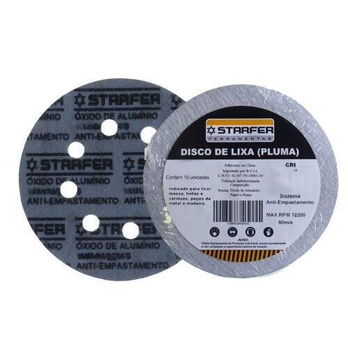 Disco de Velcro Branco 115mm Gr.60 - Starfer