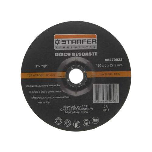 Disco Desbaste 7X7/8 - Starfer