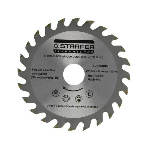 Serra Circular Widea 4.3/8 X 24 Dentes - Starfer